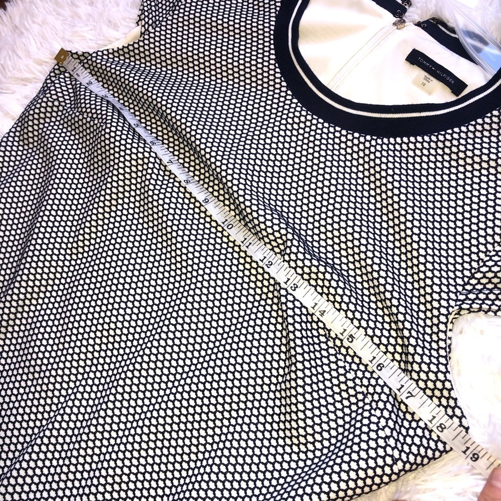 Tommy Hilfiger Blue White Crew Neck Dress - Picture 7 of 8